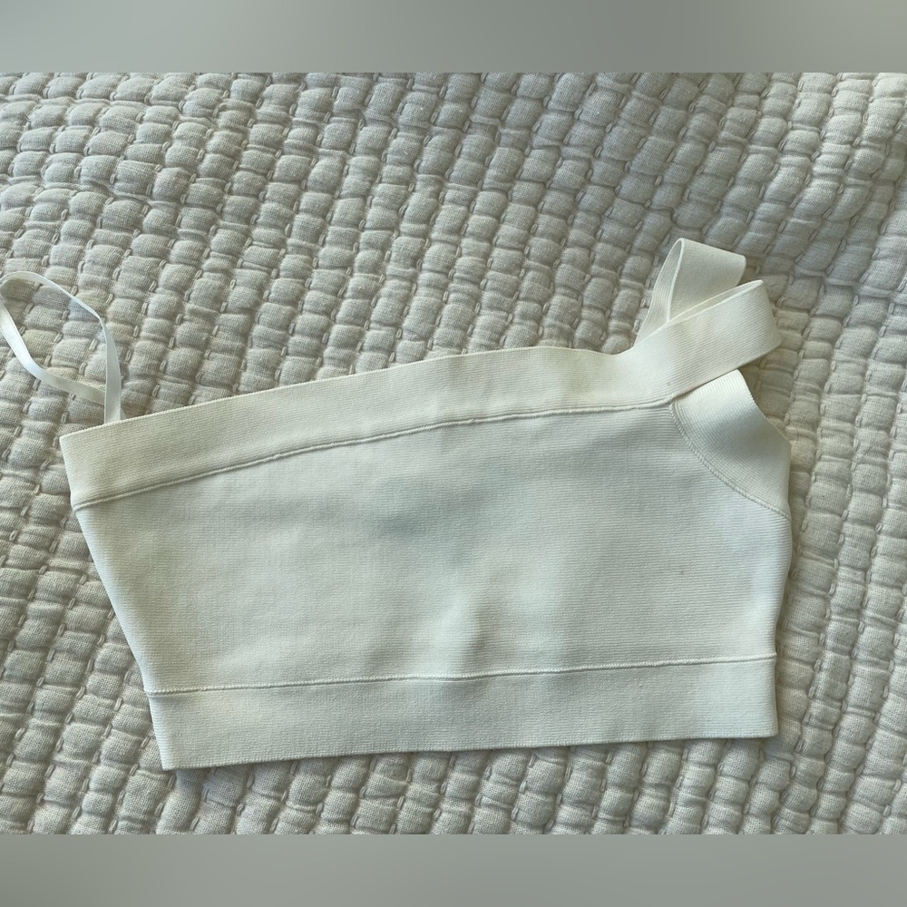 BCBG cream / ivory / off-white crop top - Size XXS